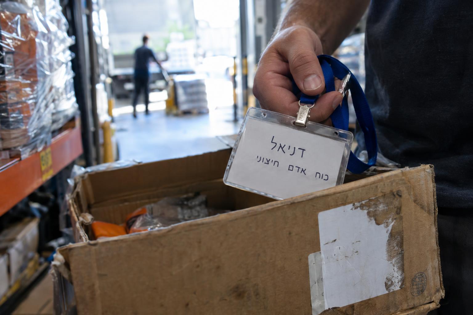צוות כוח אדם חיצוני מסדר משלוחים במחסן לוגיסטי קטן